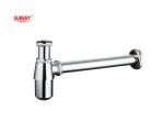 Brass bottle trap lavatory basin drainage siphon bathroom p-trap pipe for wash