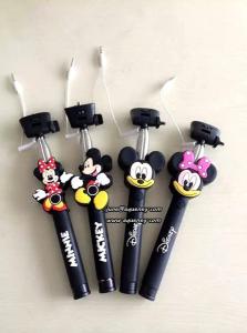 Wholesale 3D Cartoon Extendable Handheld Selfie Stick Monopod with Silicone Handle from china suppliers