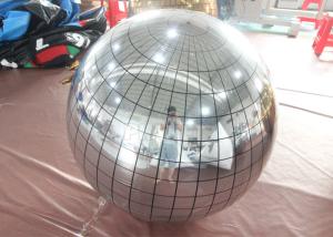 Wholesale Silver Floating PVC Disco Ball Mirror Reflective Christmas Inflatable Mirror Ball For Decoration from china suppliers