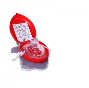China Disposable Face Shield Cpr Mask With One Way Valve Heart Problem Mouth To Mouth Rescue Patient on sale