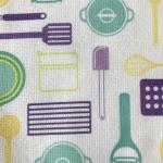 Cute printed microfiber absorbing water kitchen useage dry wipes thick and good