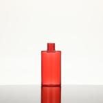 UV Electroplated PMMA Lotion Bottles Customizable Collar White with Clear Cap