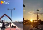 40W Waterproof Solar Street Lights Rotating Solar Panel Aluminum Body 3000K