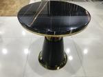 Modern Minimalist 70cm Stainless Steel Marble Coffee Table