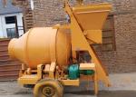 Mobile One Bagger Concrete Mixer , Electric Plastic Concrete And Mortar Mixer