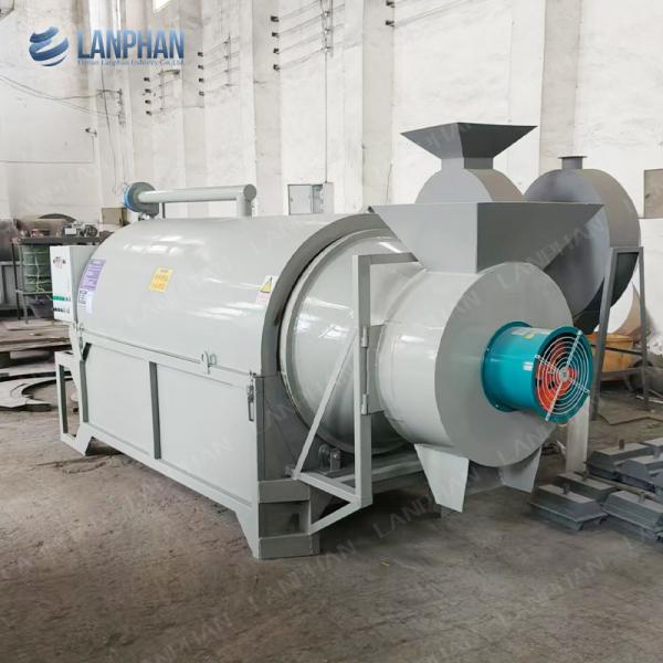 Nut Roasting Machinery Roller Cocoa Bean Spice Rotary Drum Dryer Wood Rotary