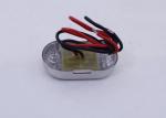 2 LED Oval 12V LED Side Marker Light & Clearance Light For Boat Trailer