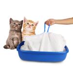 Biodegradable Drawstring Cat Litter Box Liner , 0.013-0.015mm Cat Litter Waste