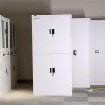 Modern Stainless Steel Bookcase Office Furniture With Vertical 2 Doors