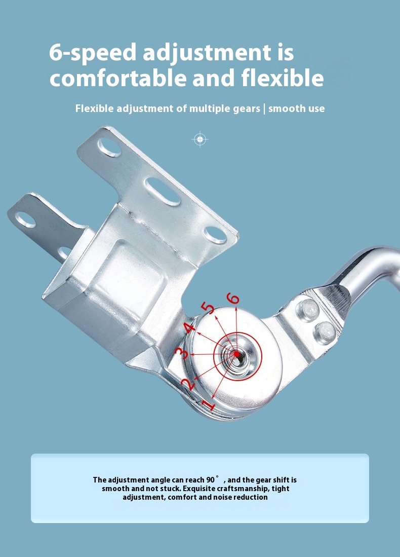 Sofa Headrest Adjustable Silver Hinge Furniture Headrest Mechanism Sofa Headrest Hinge Furniture Head Hardware