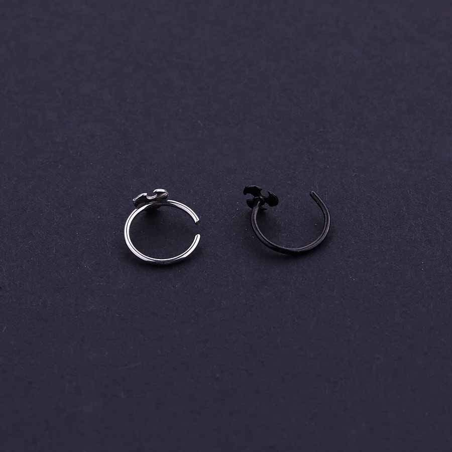 Wholesale nose ear cartilage piercing jewelry 20g surgical steel thin small open nose rings for sale