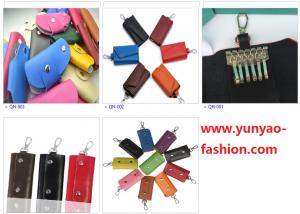 China Leather Key Bags Key Case Key Holder Wallet with Hook on sale