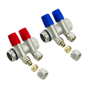 Wholesale Customized Brass Pex Manifold For Floor Heating System 2-12ways from china suppliers