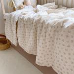 Super Soft Breathable Floral Muslin Baby Crib Comforter Blanket And Quilt Cotton