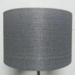Drum Shape Herringbone Hardback Lamp Shade D300xH200MM