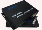 VGA to Composite Video fiber optic Converter Single mode , 20KM distance vga to