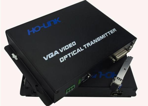 VGA to Composite Video fiber optic Converter Single mode , 20KM distance vga to