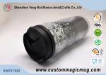 Double Wall Eco Friendly Travel Mugs , Plastic Coffee Cups With Lids 350ml 12oz