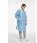 disposable lab coat blue full length SMS 42G