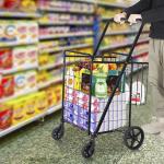 Utility Shopping Cart-Durable Folding Design For Easy Storage, Utility Cart with