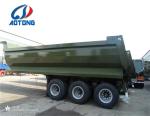100 Tons Double Axles U Shaped End Rear Tipper Dumper Semi Truck Trailer for in