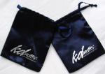 TUV 12.5cm Satin Jewelry Pouch , Faux Custom Silk Drawstring Bags ISO9001