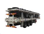 Carry 40ft Or 2*20ft Container 60Ton Flatbe Container Transport Trailer