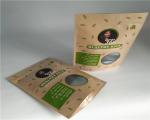 Resealable Zipper Paper Food Bags High Strength Full Color Printing For Dried