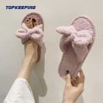 Custom Womens Plush Fur Slippers With Shock Absorbing Midsole