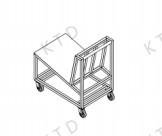 Wholesale KUTED Transport Trolley 830Lx550Wx840H mm L Type for Process Drilling/Plating from china suppliers