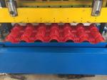 Glazed Tile Metal Roofing Roll Forming Machine Automatic PLC Control 0.7mm 12m /