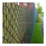 Steel Chain Link Fence with Hot Dipped Galvanized Diamond Wire Mesh Coated
