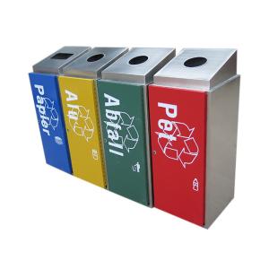 Wholesale ISO14001 Certificate 4 Compartments 50L Industrial Recycling Bin from china suppliers