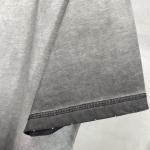 Vintage Distressed Heavyweight Cotton Blank Oversized T Shirt Men with 1000