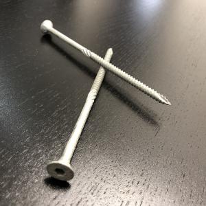 Wholesale Coarse Thread Wood Deck Screws Galvanised C4 14G Bugle Head Screws 150mm With Knurl from china suppliers
