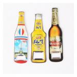 Custom Cheap Promotion Gift Beer Brand Bottle Shape Beer Bottle Opener Fridge