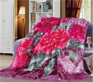 Wholesale Manufacture Custom Flower Printed/Solid Color Blankets 100% Polyester from china suppliers