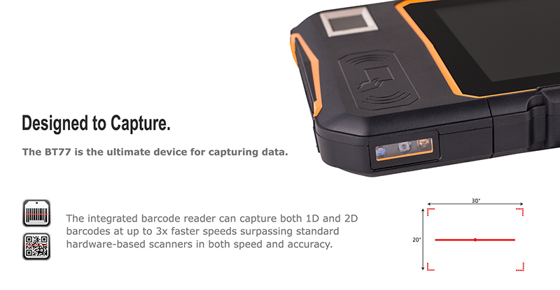 BATL BT77 waterproof rugged 7 inch android tablet pc with fingerprint reader
