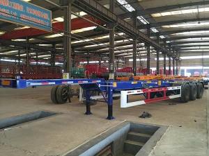 Wholesale 40ft Semi Container Trailer Skeletal Type Heavy Duty Transportation from china suppliers