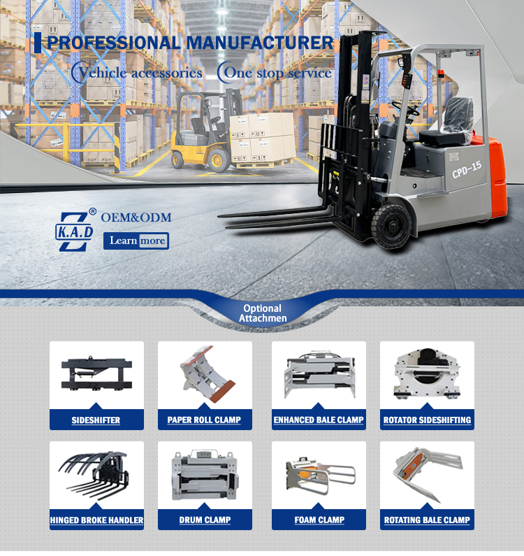 1T 1000kg 3 Wheel Electric Forklift Alternating Current With CE Certificate