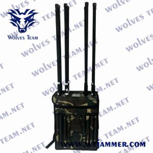 Wholesale Cell Phone GPS WIFI 90W 200M Backpack Signal Jammer from china suppliers