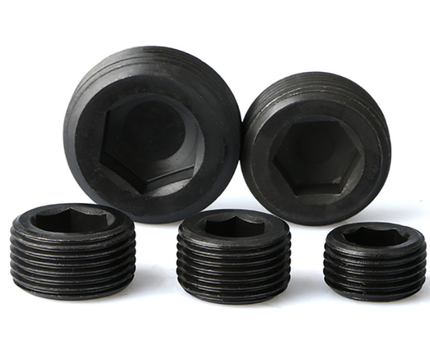 Metric Black Oxide Hexagon Socket Pipe Plugs Carbon Steel