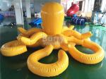 Customized Yellow Octopus Inflatable Pool Floats For Aqua Water Park
