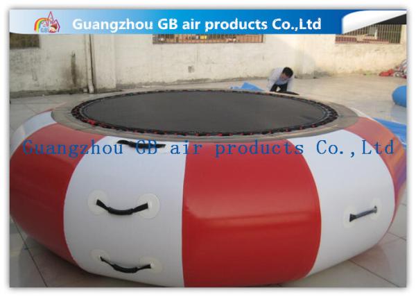 Interesting Round Inflatable Water Game , Inflatable Trampoline For Water