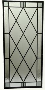 China 12MM 400 X300MM Wrought Iron Door Window Inserts Stained Glass CAD Drawing on sale
