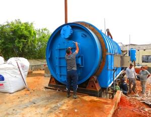 Wholesale Free Installation Waste Tyre Recycle to Diesel Pyrolysis Plant for Diesel Production from china suppliers