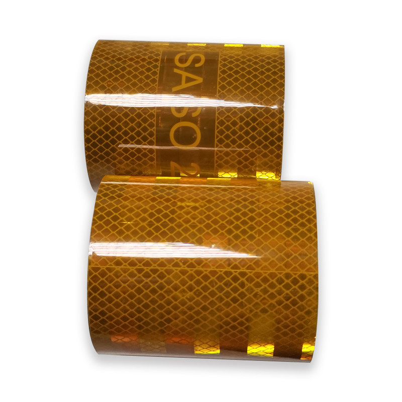 Yellow Aluminized Metallized Truck Reflective Sticker Saso 2913 Reflective Tape
