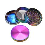 4 Layers Rainbow Metal Herb Tobacco Grinder Portable Zinc Alloy