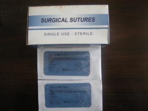 China Disposable PE surgical suture with needles China maufacturer 12 pcs in a box on sale
