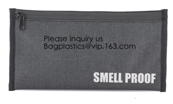 Odor Proof Bag Pouch Storage Case, Combination Lock, Carbon Lined Stash Bag,